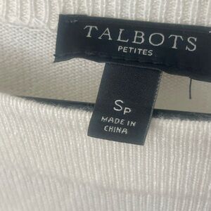 Talbots Ivory Knit Top
